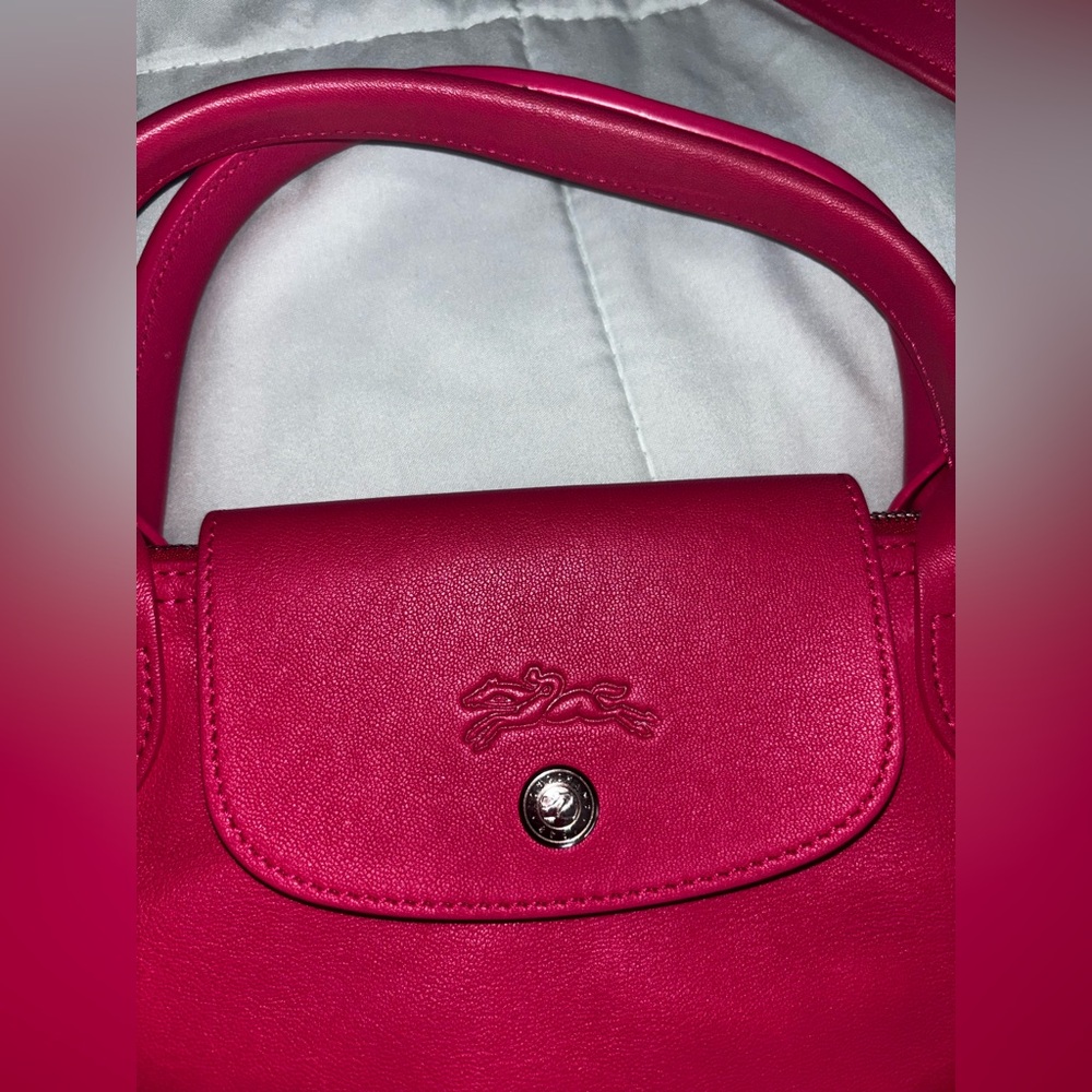Longchamp Pink Shoulder Bag with Structured Design - Picture 2 of 5